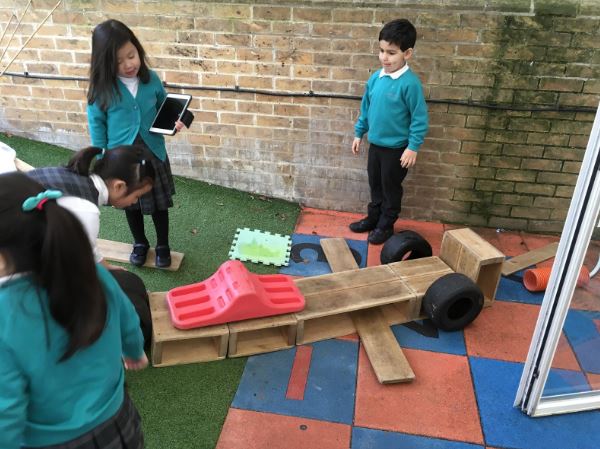 Pre-Prep pupils build a machine to take them to a new world