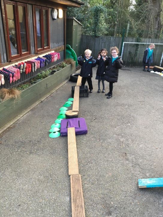Pre-Prep pupils build a bridge to a secret garden