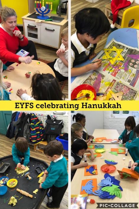 EYFS celebrating Hannukah