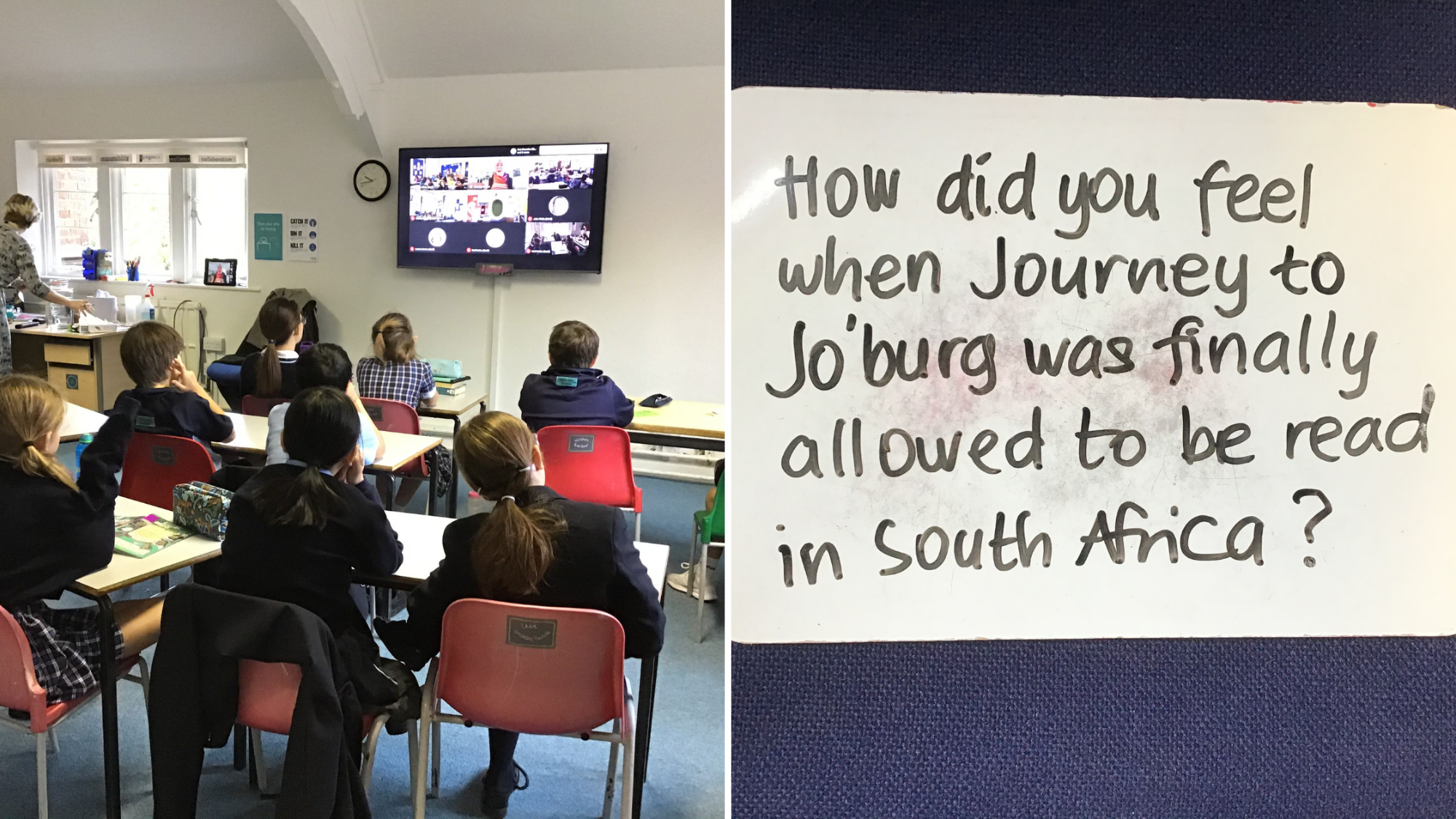 Year 6 pupils virtually meet the author Beverley Naidoo