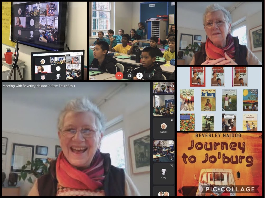 Year 6 enjoyed a virtual visit from author Beverley Naidoo