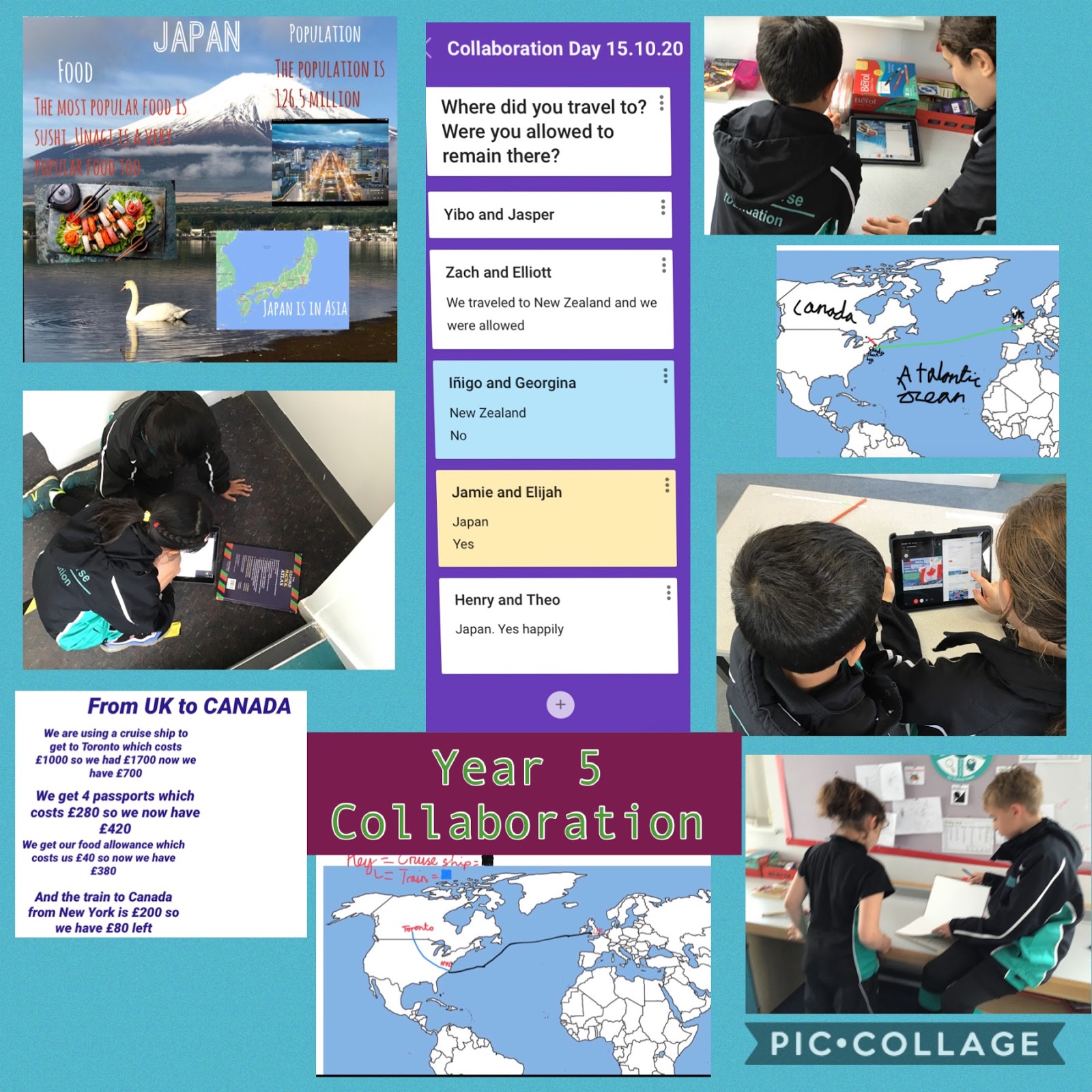 Year 5 looked at the topic of migration during collaboration day