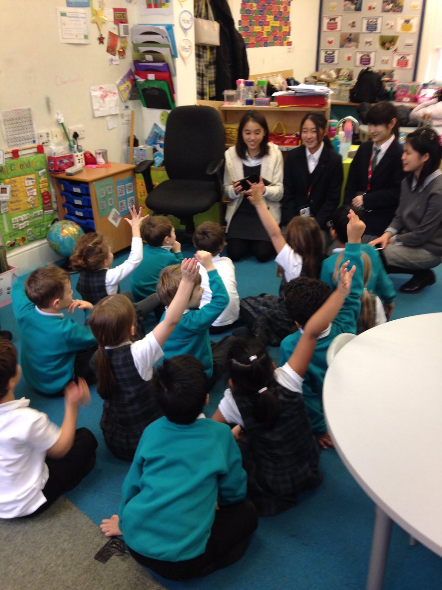 Japanese exchange students visit Pre-Prep