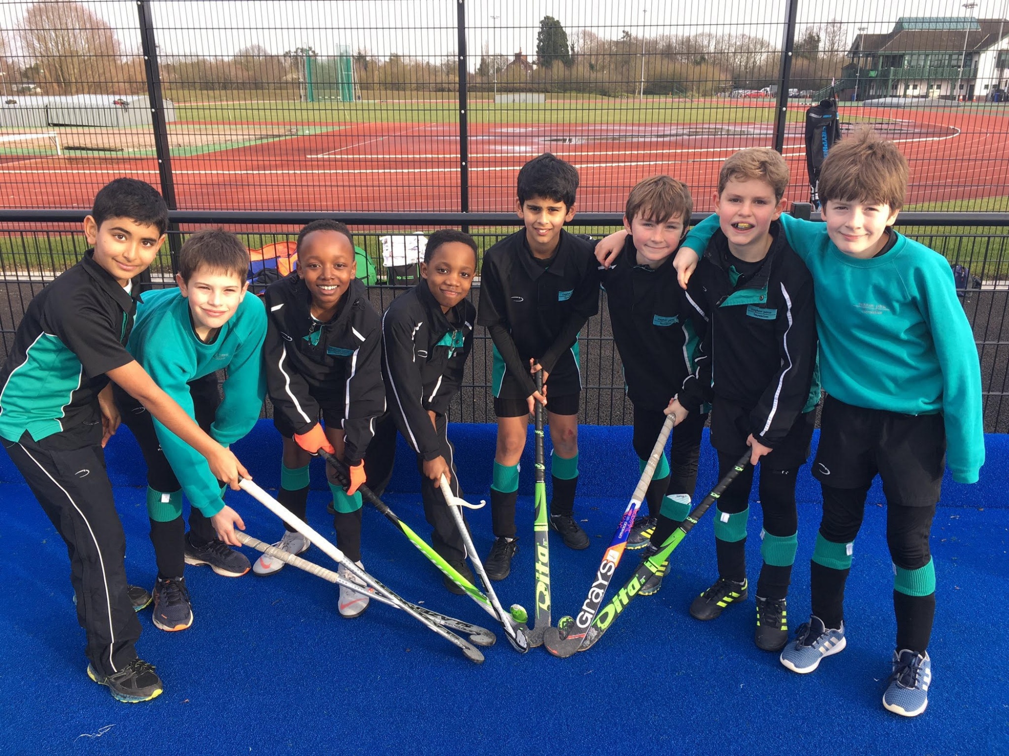 U11 boys hockey team