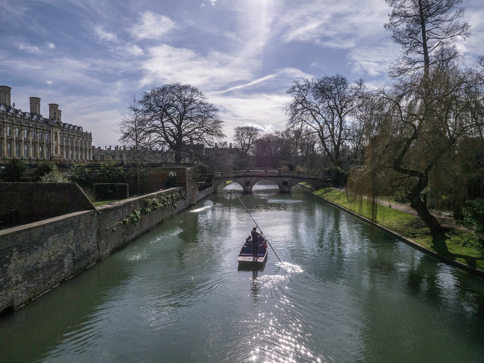 Punting on the river Cam