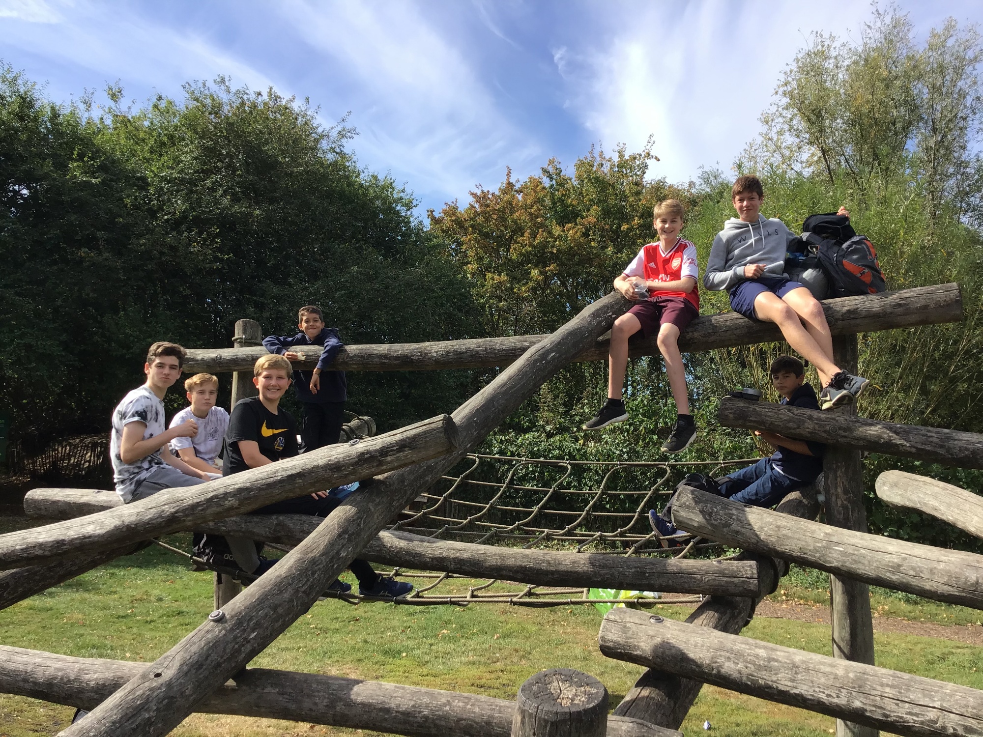 Y9s at Milton Country Park