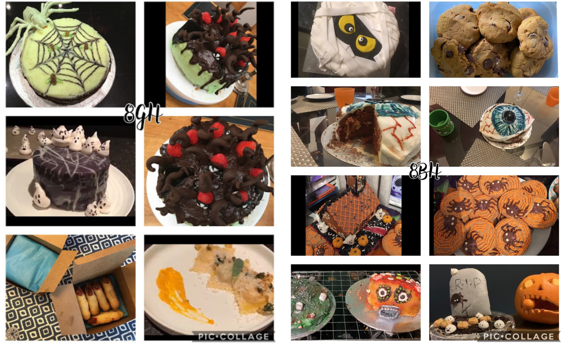 Year 8 cakes Year 8 cakes