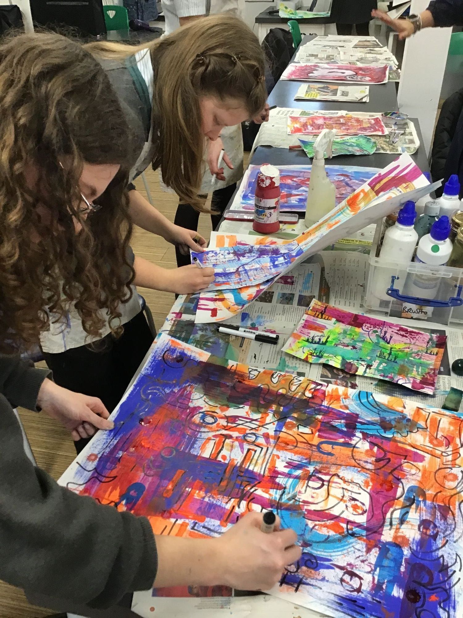 Art Workshop with visiting textile designer