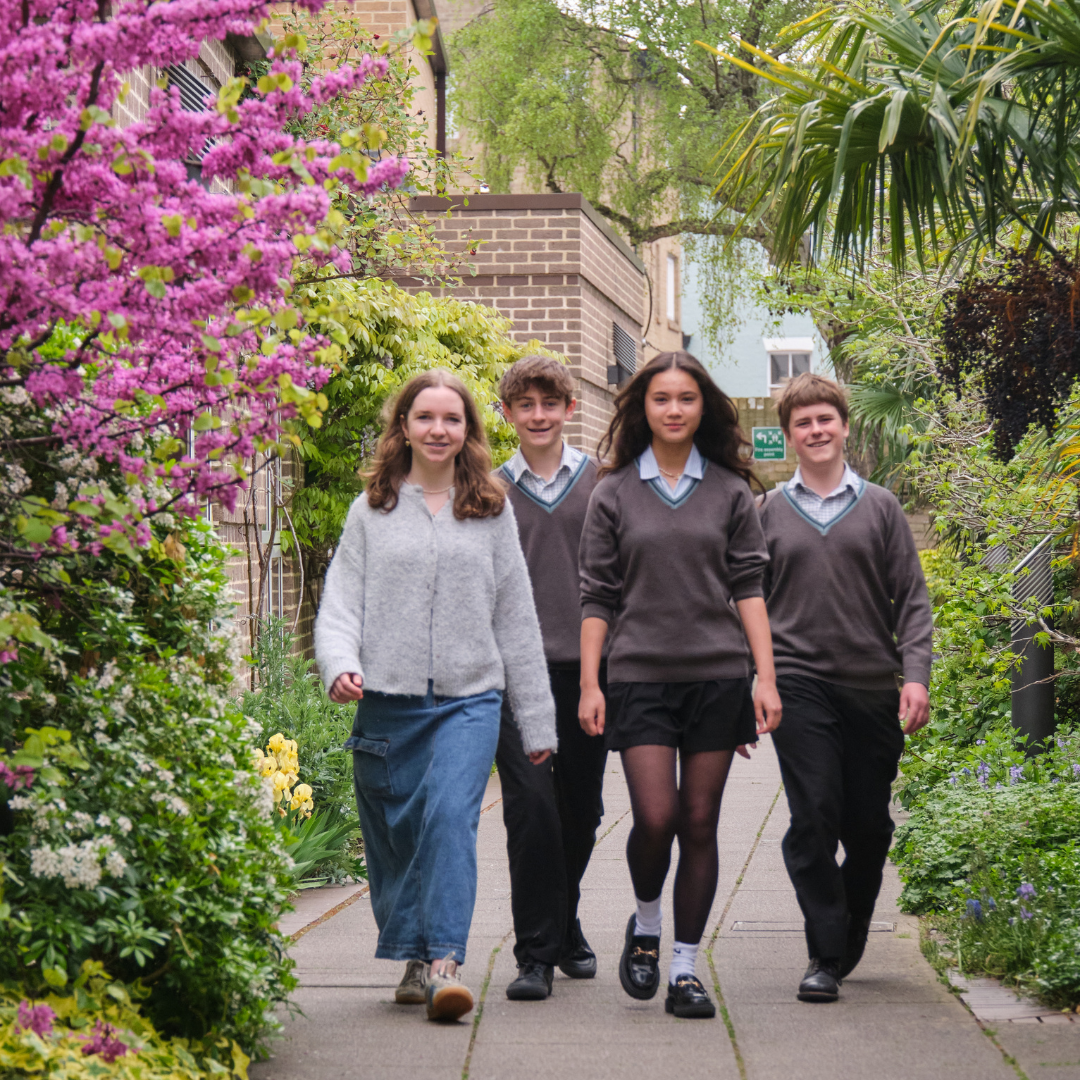 Image of students on campus to illustrate link to 'Our Vision' page