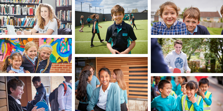 Photos of students at the Stephen Perse Foundation