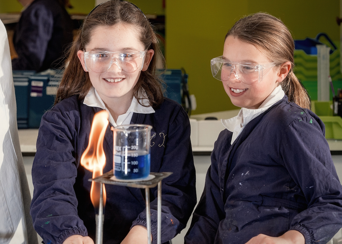 Image of pupils in science class to illustrate link to 'Open events' page