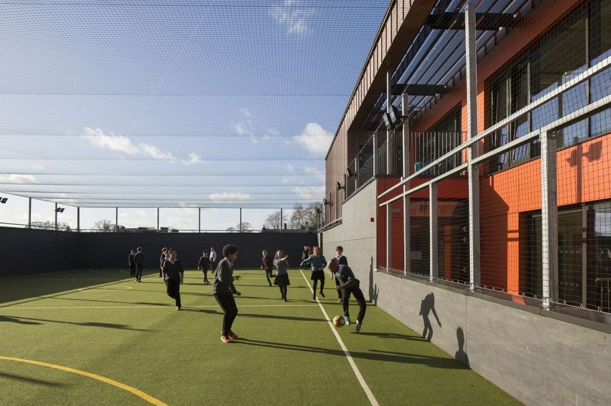 Roof top sports pitch