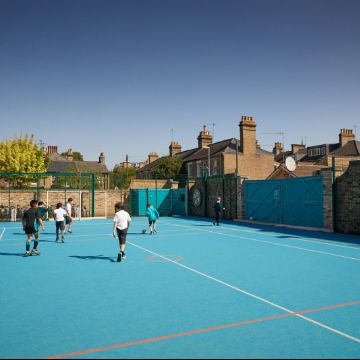 The games pitch at Rosedale House