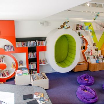 The library at Rosedale House