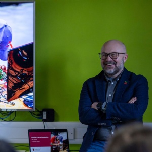 Raspberry Pi CEO Phillip Colligan visits Stephen Perse Sixth Form to give a talk