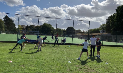Year 7 students fencing at their Adventure Day